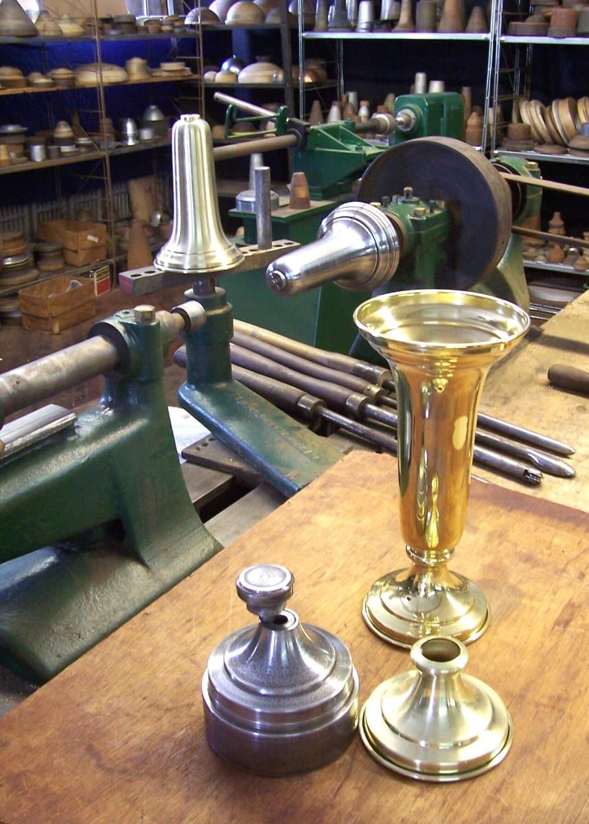 Brass Bud Vase Pair