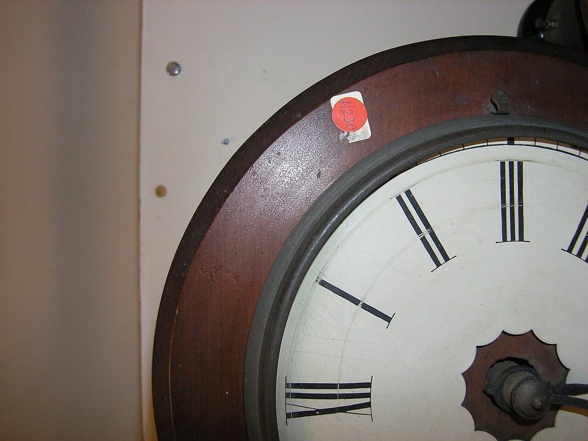 Rustic Iron Numeral Wall Clock