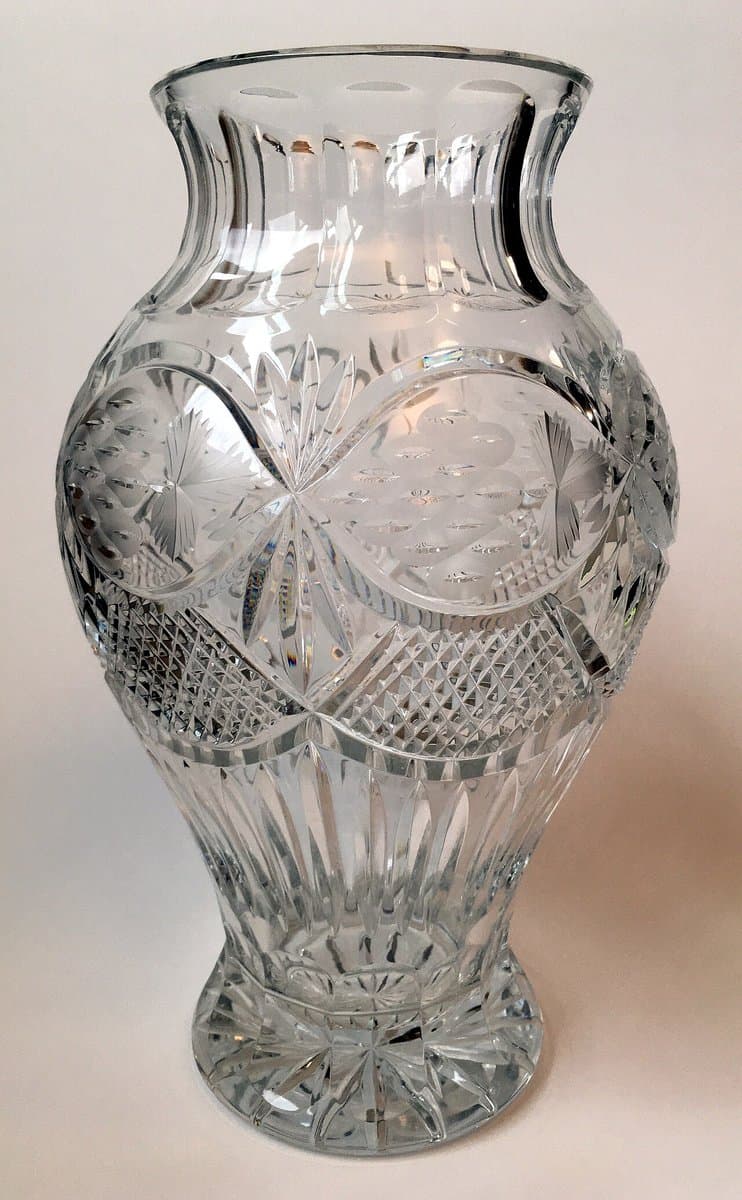 Glass Crystal Flower Vase