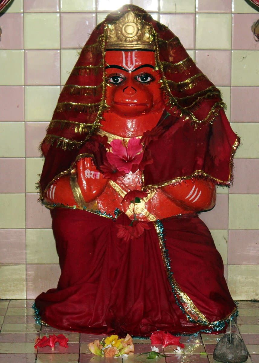 Hanuman Antique Finish Statue